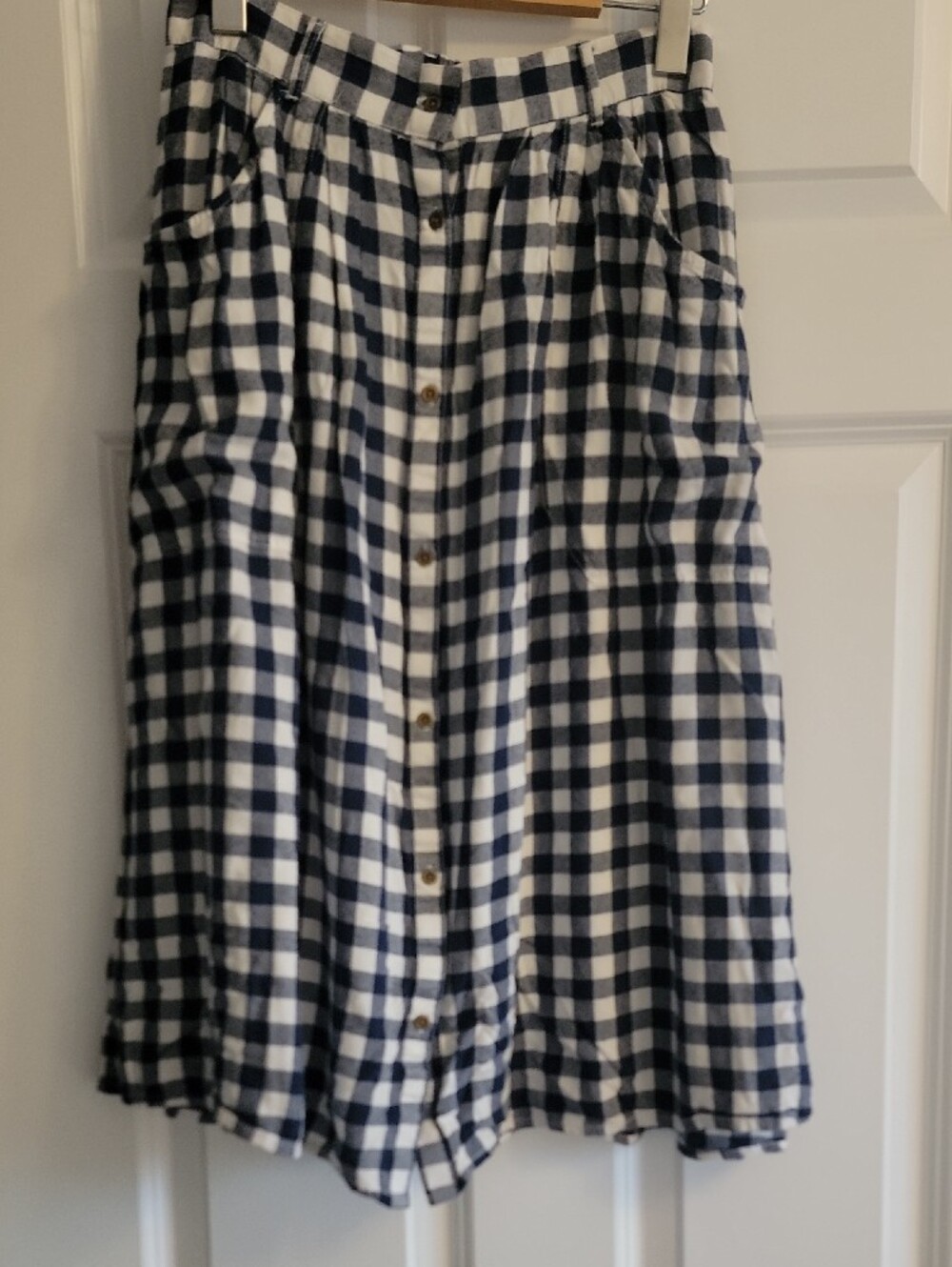 Gingham Stradivarius Midi Skirt